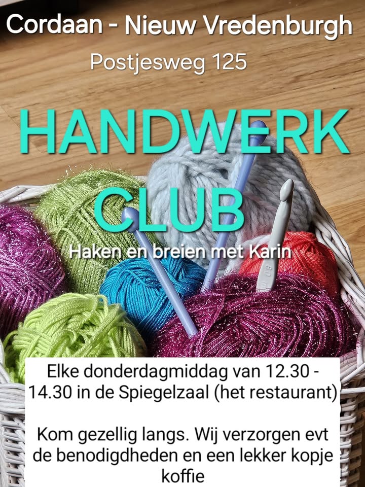 Handwerkclub - Cordaan Nieuw Vredenburgh