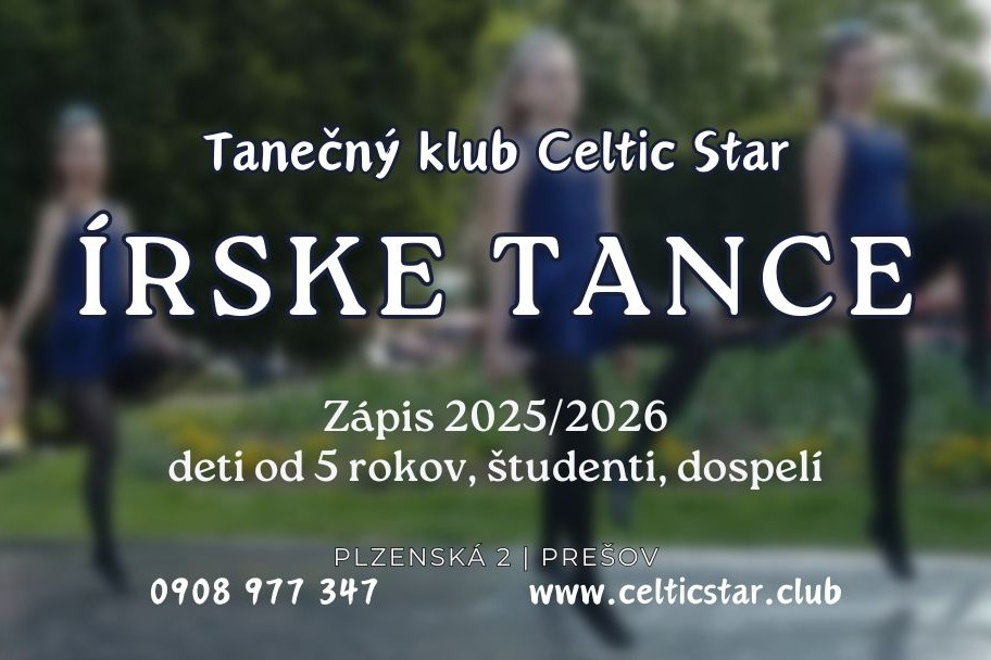 Zápis na írske tance v Prešove + úvodná hodina