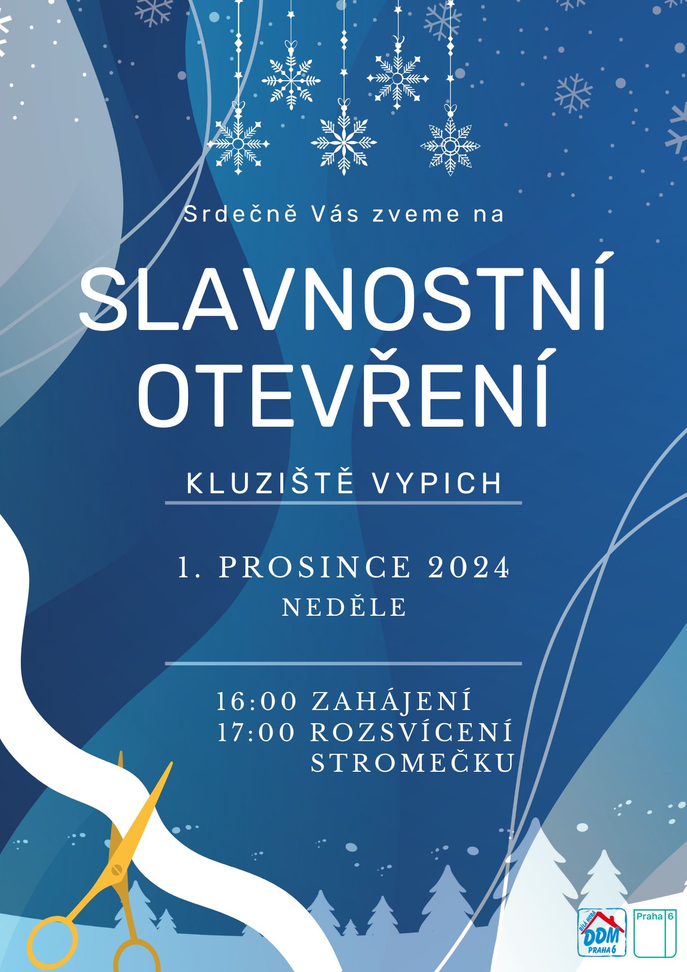 Slavnostní otevření Kluziště Vypich a rozsvícení vánočního stromu