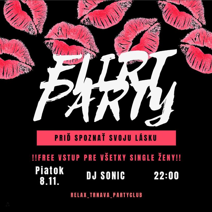 Flirt party - Trnava RELAX - 8.11.2024