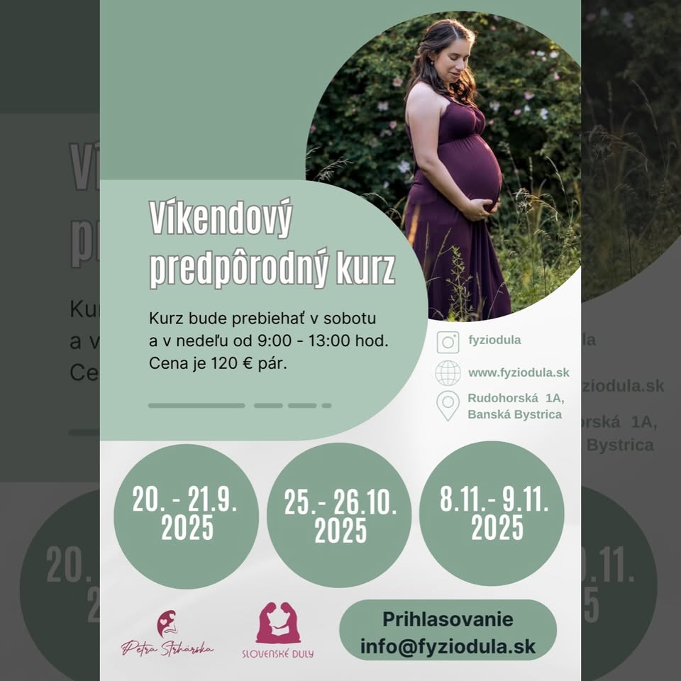 Víkendový predpôrodný kurz 🌿