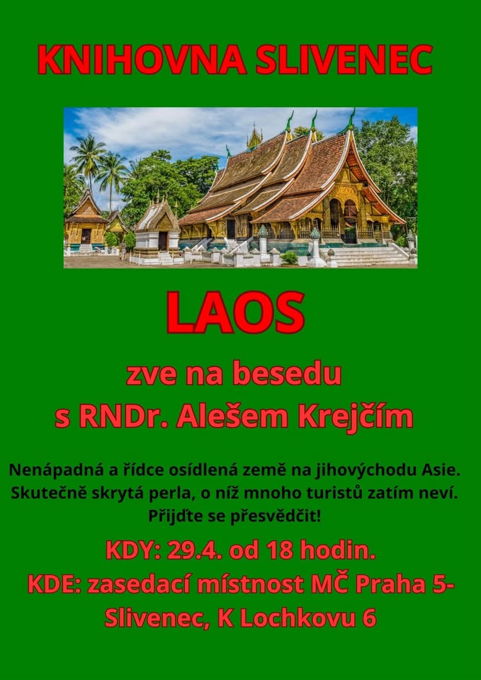 Beseda o Laosu s RNDr. Alešem Krejčím