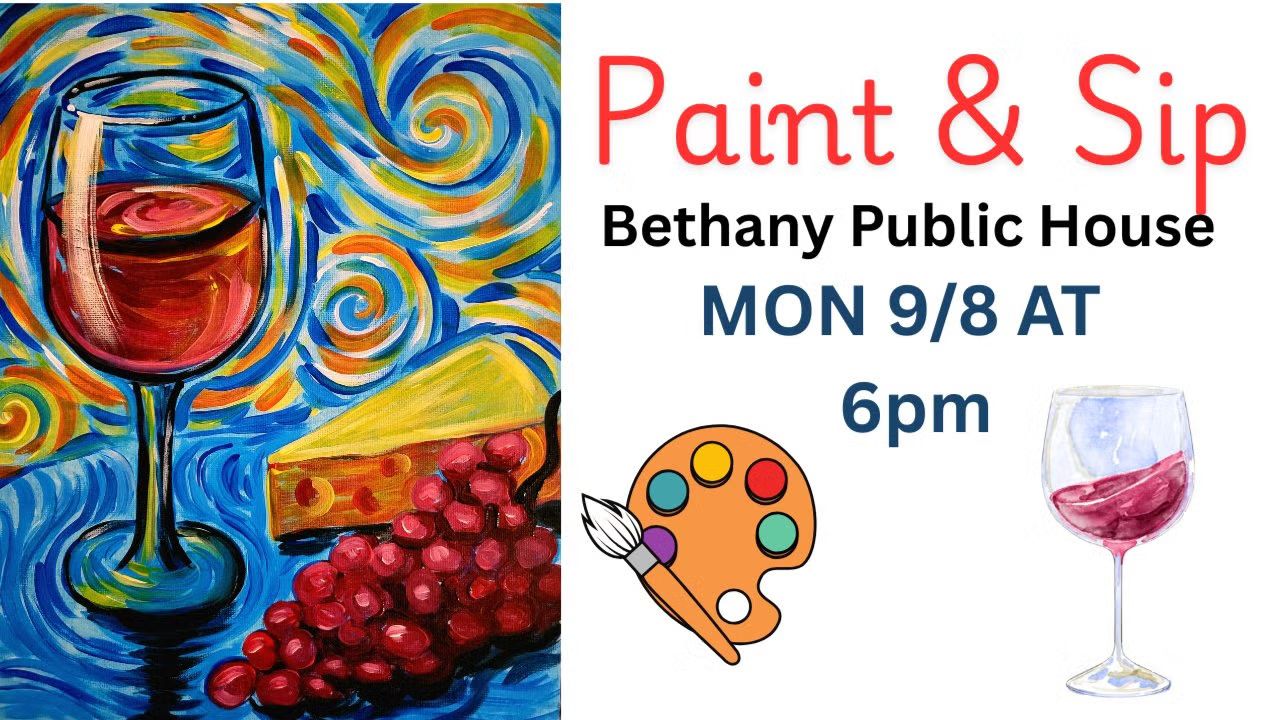 Paint and Sip Van Gogh Style at Bethany!