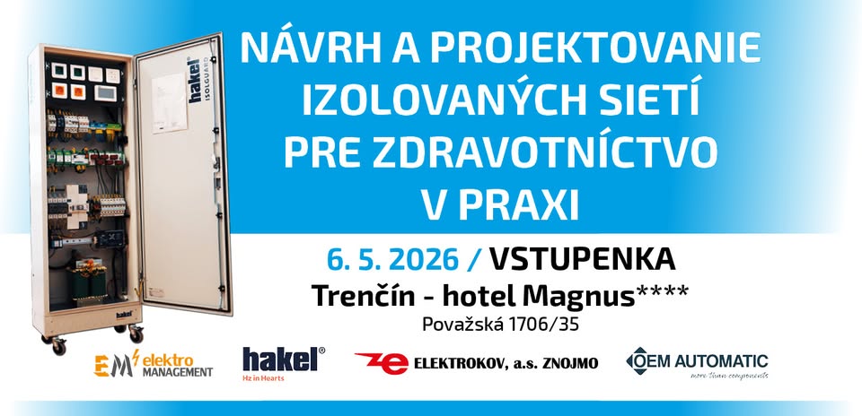 Odborné školenie Návrh a projektovanie izolovaných sietí pre zdravotníctvo v praxi