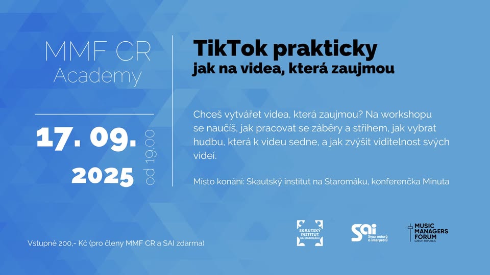 MMF CR Academy: TikTok prakticky