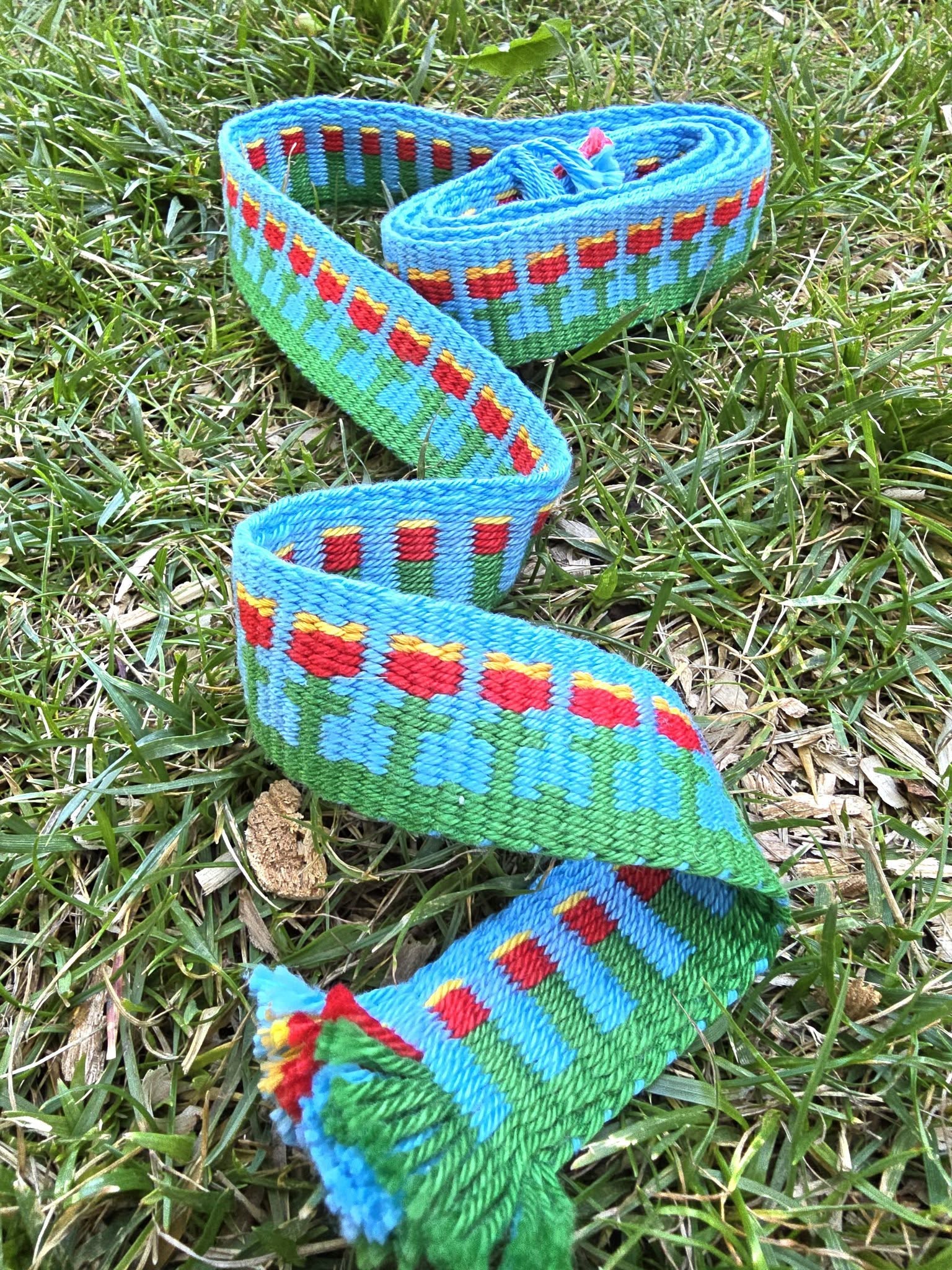 Krokbragd na stužkových krosienkach