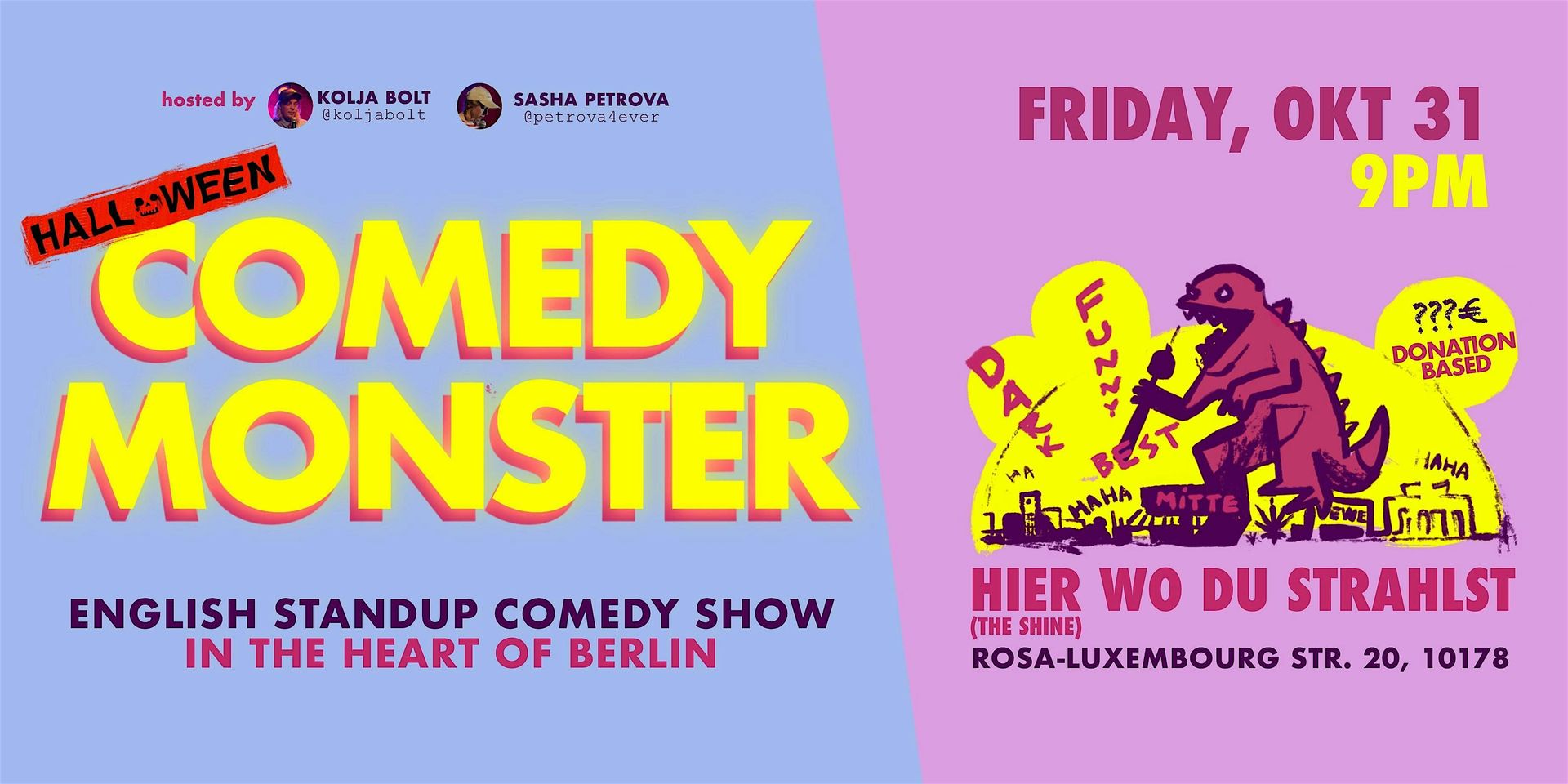 Comedy Monster: English Stand-Up Comedy Show In The Heart Of Berlin