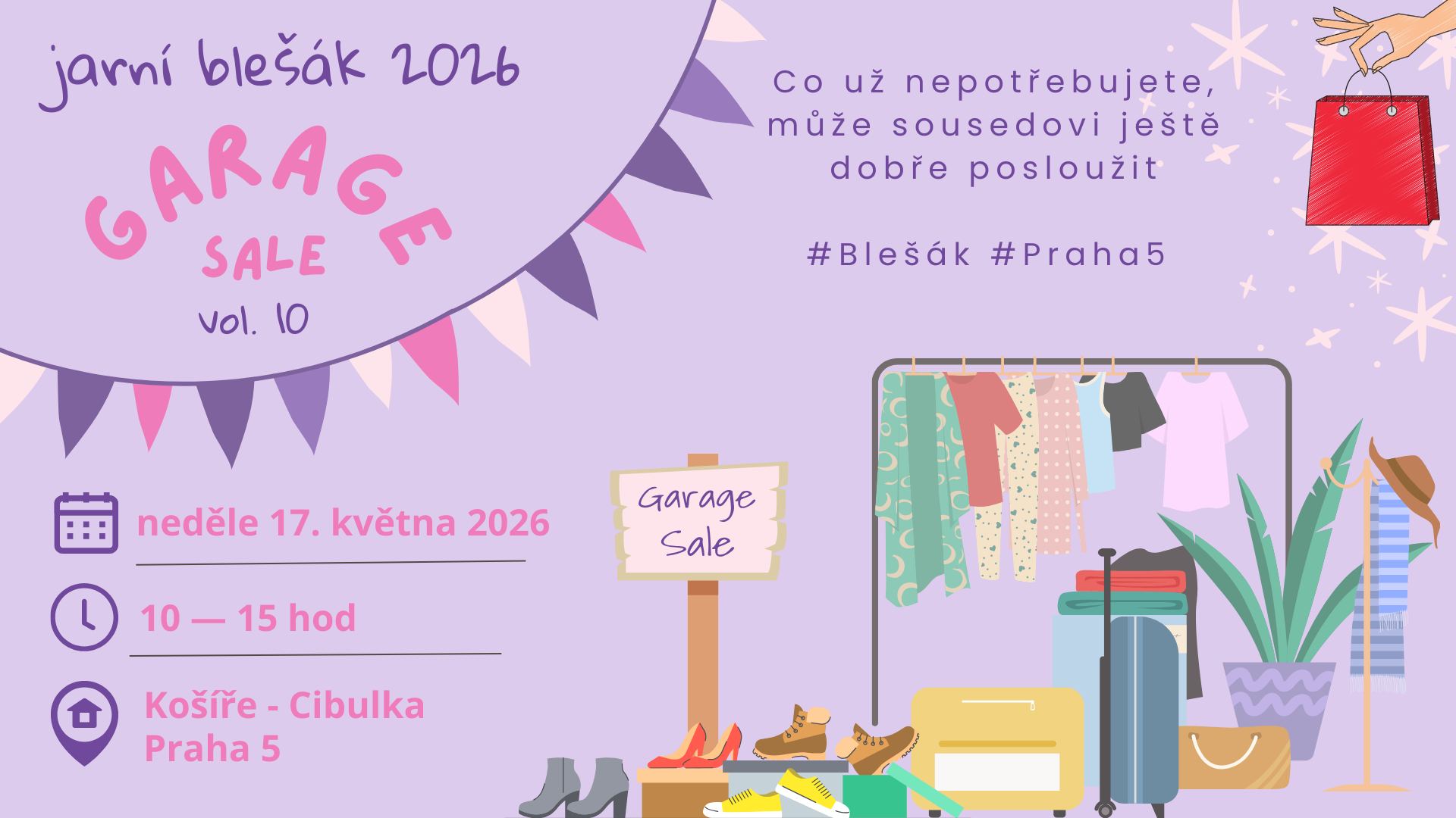 Garage Sale Košíře - jaro 2026