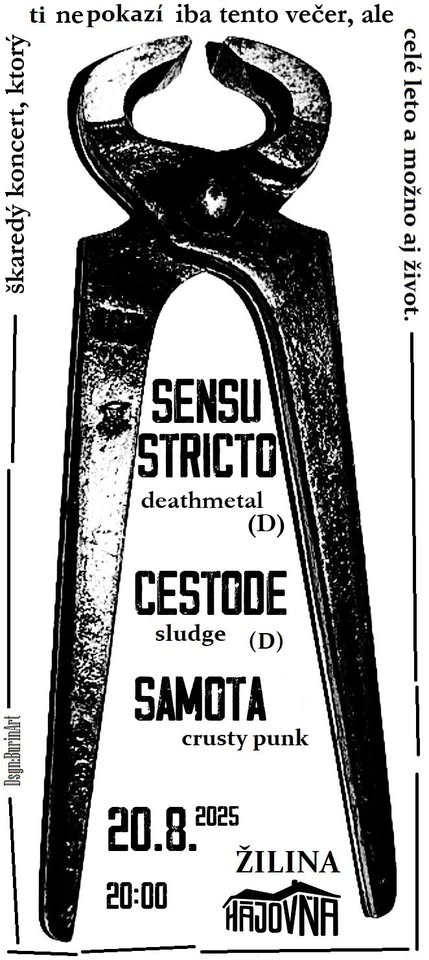 CESTODE, SENSU STRICTO, SAMOTA / 20.8. HÁJOVŇA ŽILINA