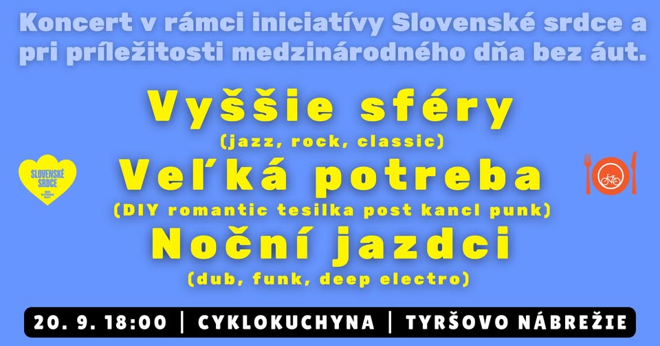 VKP - Slovenské srdce a medzinárodný deň bez áut s Vyššie sféry, Veľká potreba, Noční jazdci