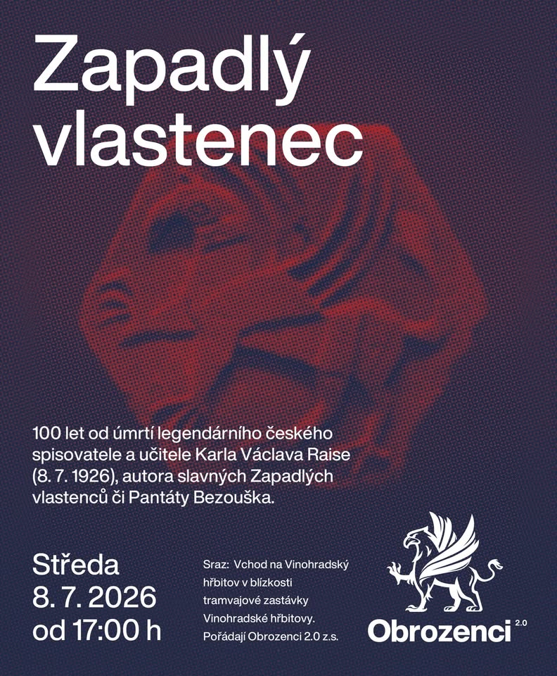 100 let od smrti Karla Václava Raise