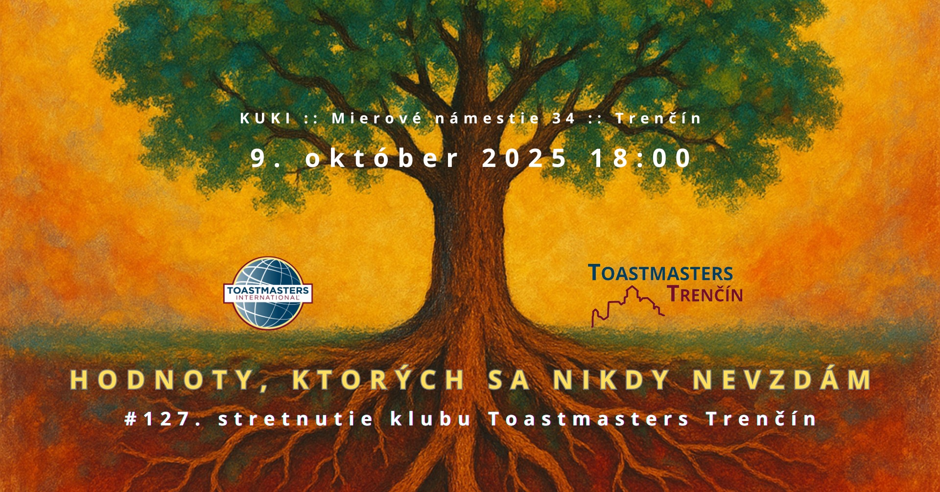 #127. stretnutie klubu Toastmasters Trenčín