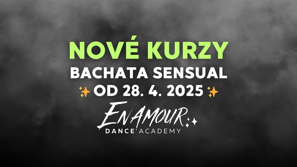 NOVÉ TANEČNÍ KURZY – Bachata v Enamour Dance Academy od 28. 4. 2025 do 19. 6. 2025