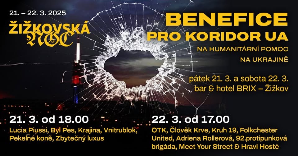 Benefiční scéna pro Koridor UA // Žižkovská noc 2025