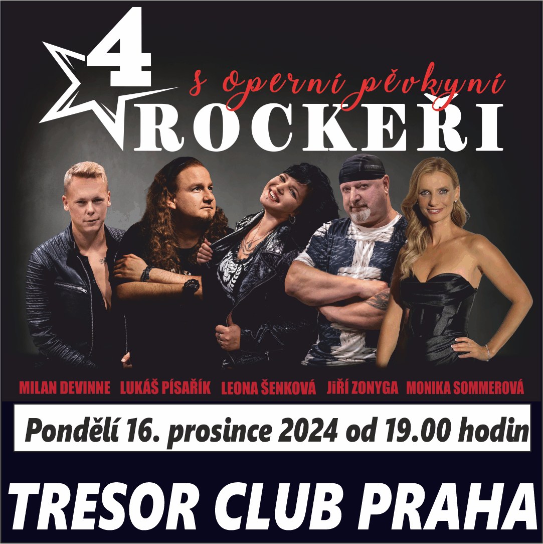 VÁNOČNÍ KONCERT 4 ROCKEŘI s operní pěvkyní
