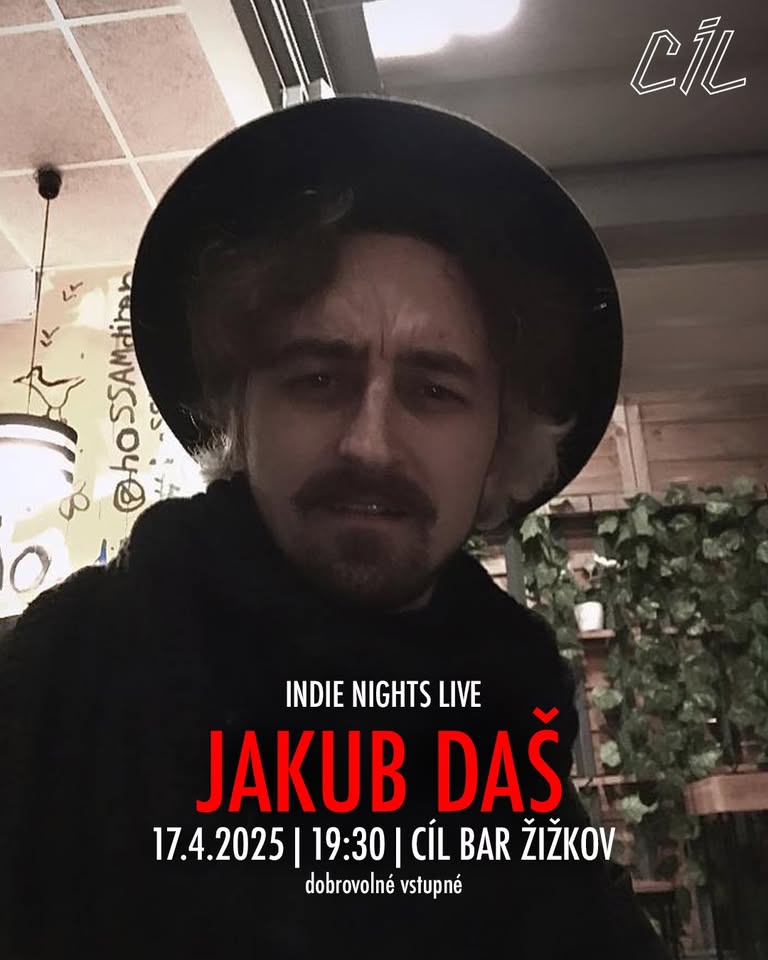 JAKUB DAŠ | 17.4.2025, 19:30 | CÍL BAR ŽIŽKOV | Křest EP