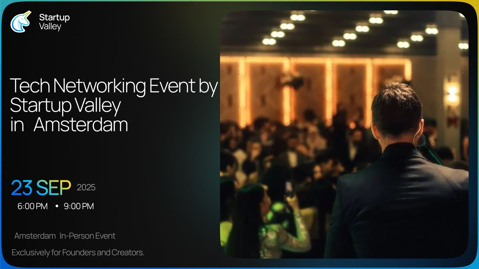 Tech Networking Event by Startup Valley in Amsterdam