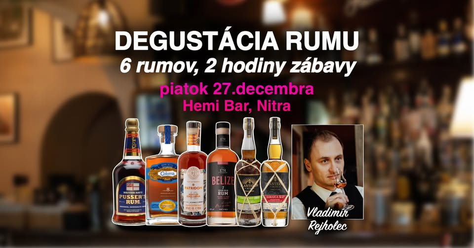 Zážitková Riadená Degustácia Rumu v Nitre