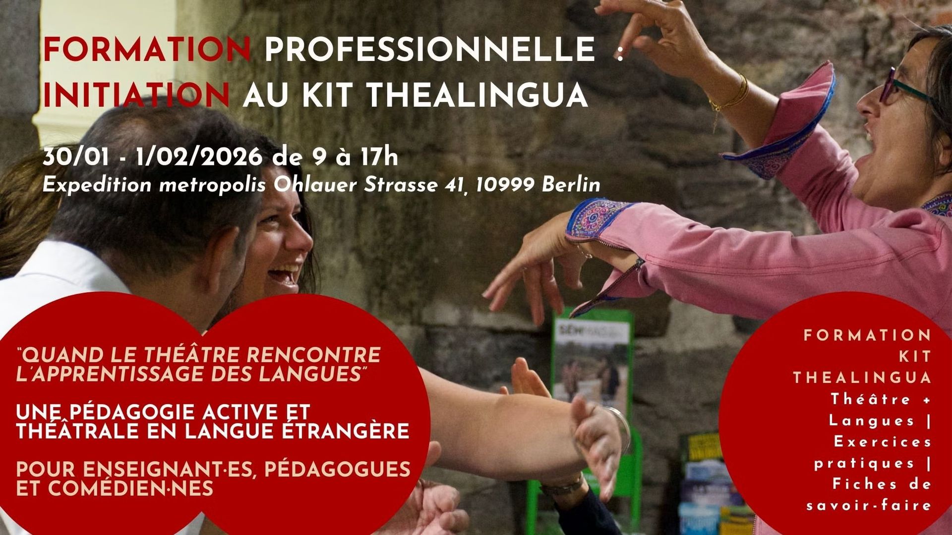 Formation professionnelle : Initiation au Kit THEALINGUA®