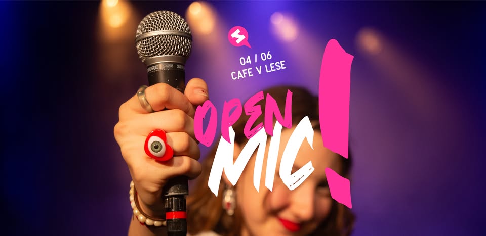 Čtvrtek: Slam poetry CZ OPEN MIC! | Praha, Café V lese | feat. Vašek z Aše