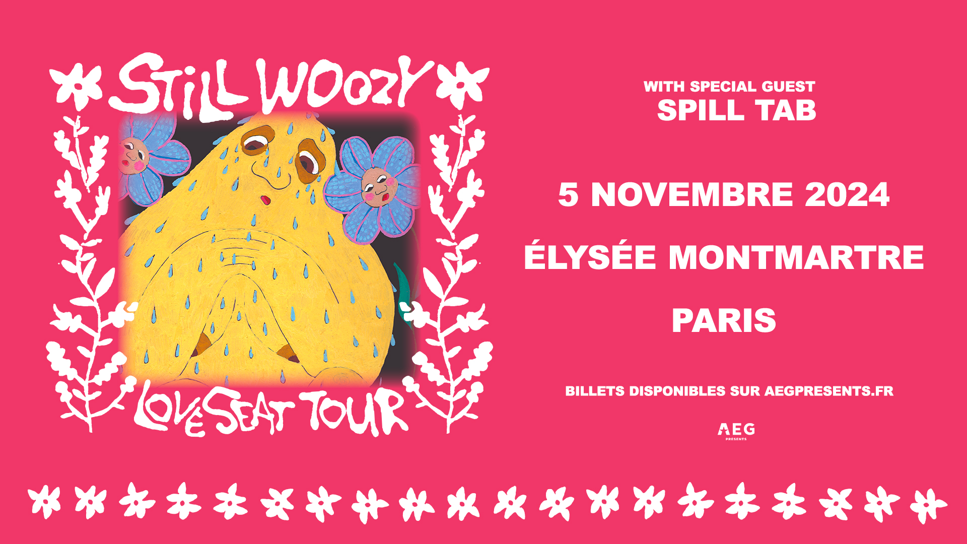 Still Woozy (+ Spill tab) • Élysée Montmartre, Paris • 5 novembre 2024