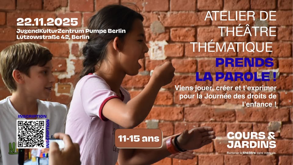 Journée thématique & atelier théâtre - Prends la parole ! / 11-15 ans