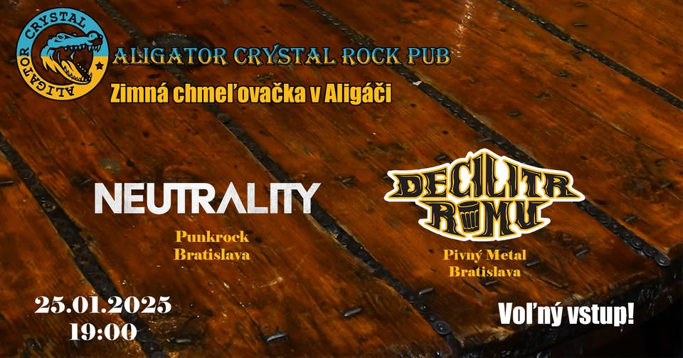 Zimná Chmeľovačka v Aligáči - Neutrality, Decilitr Rumu