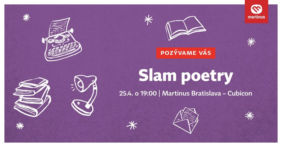 Slam poetry Vyliate duše v Martinuse v Cubicone