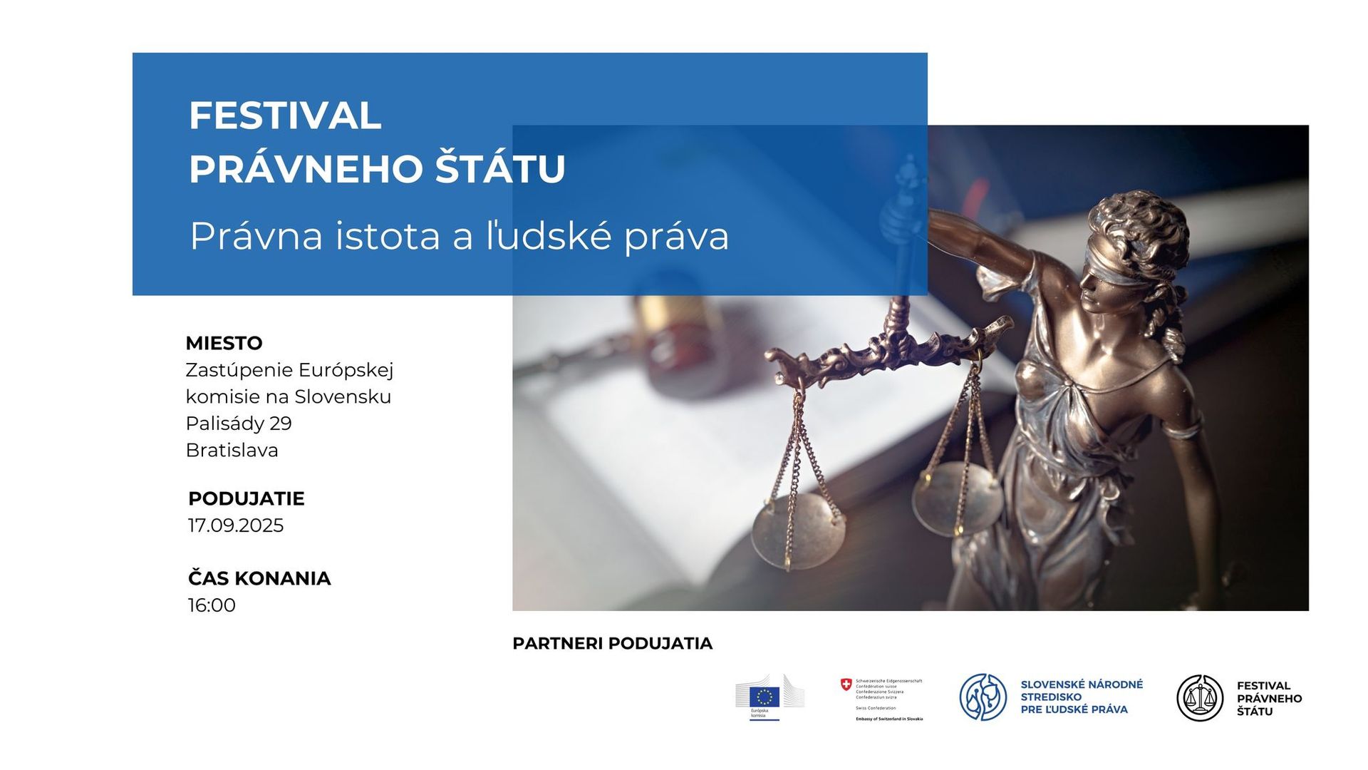Festival právneho štátu 2025: Právna istota a ľudské práva