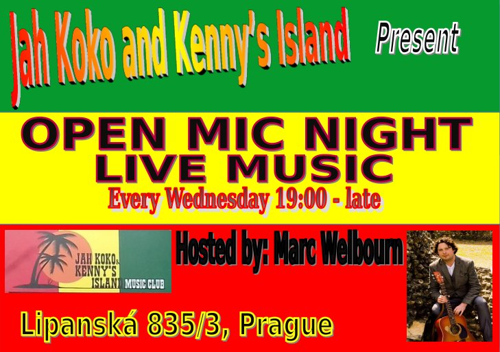 Jah Koko and Kenny's Island present: Open Mic Night/Live Music