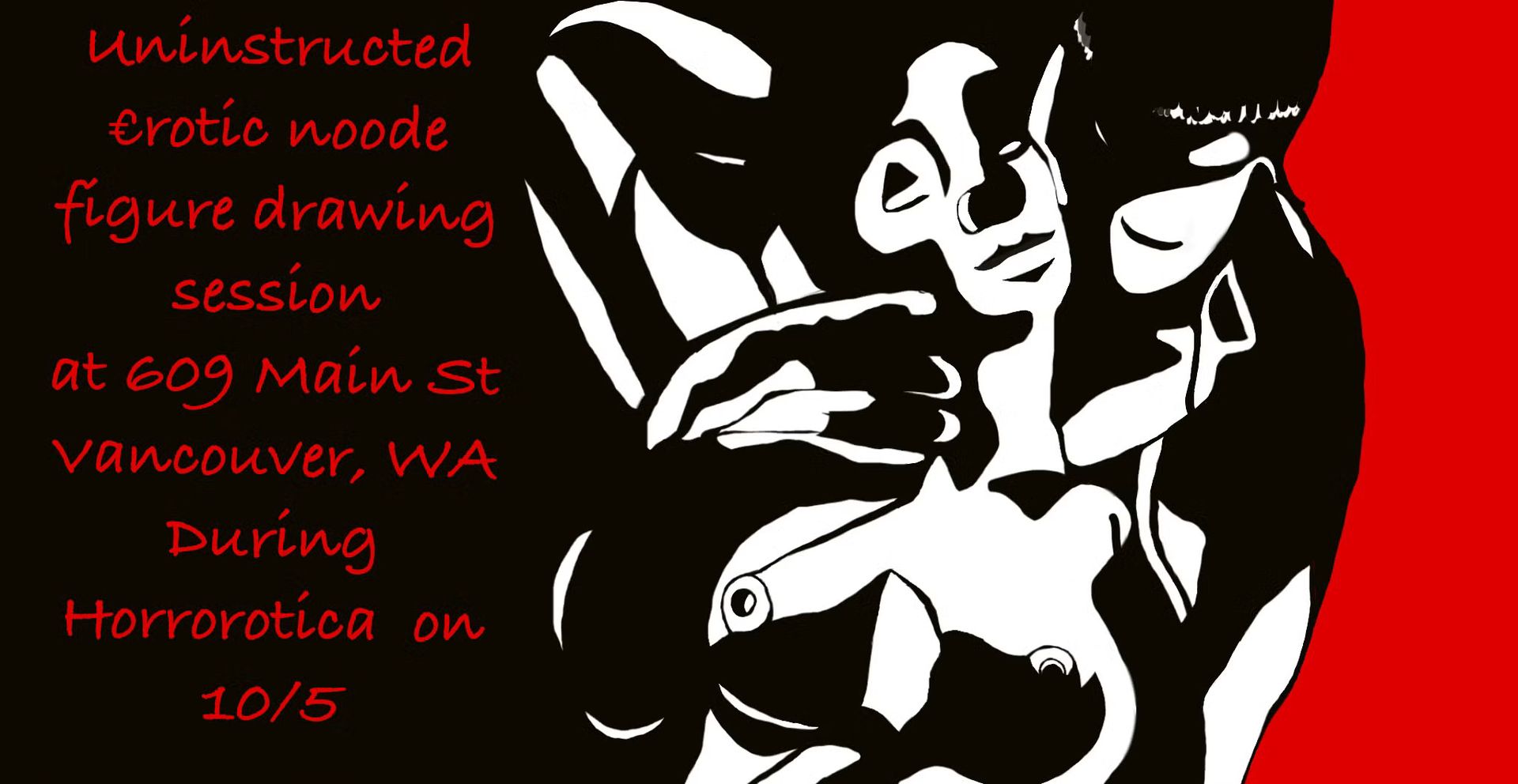 Horroeotica- Uninstructed erotic nude figure drawing class with two models