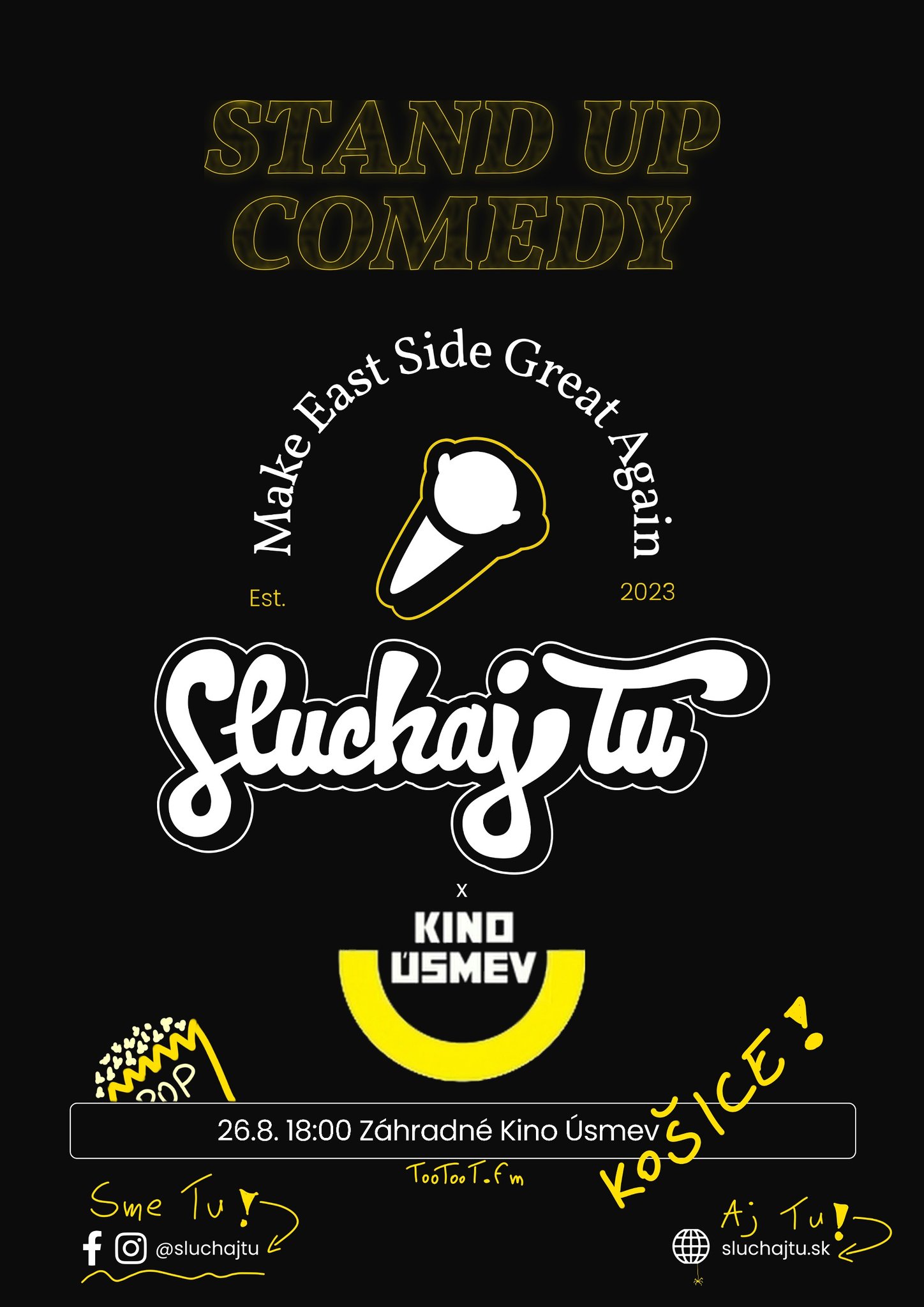 SluchajTu | Záhradné kino Úsmev | Košice