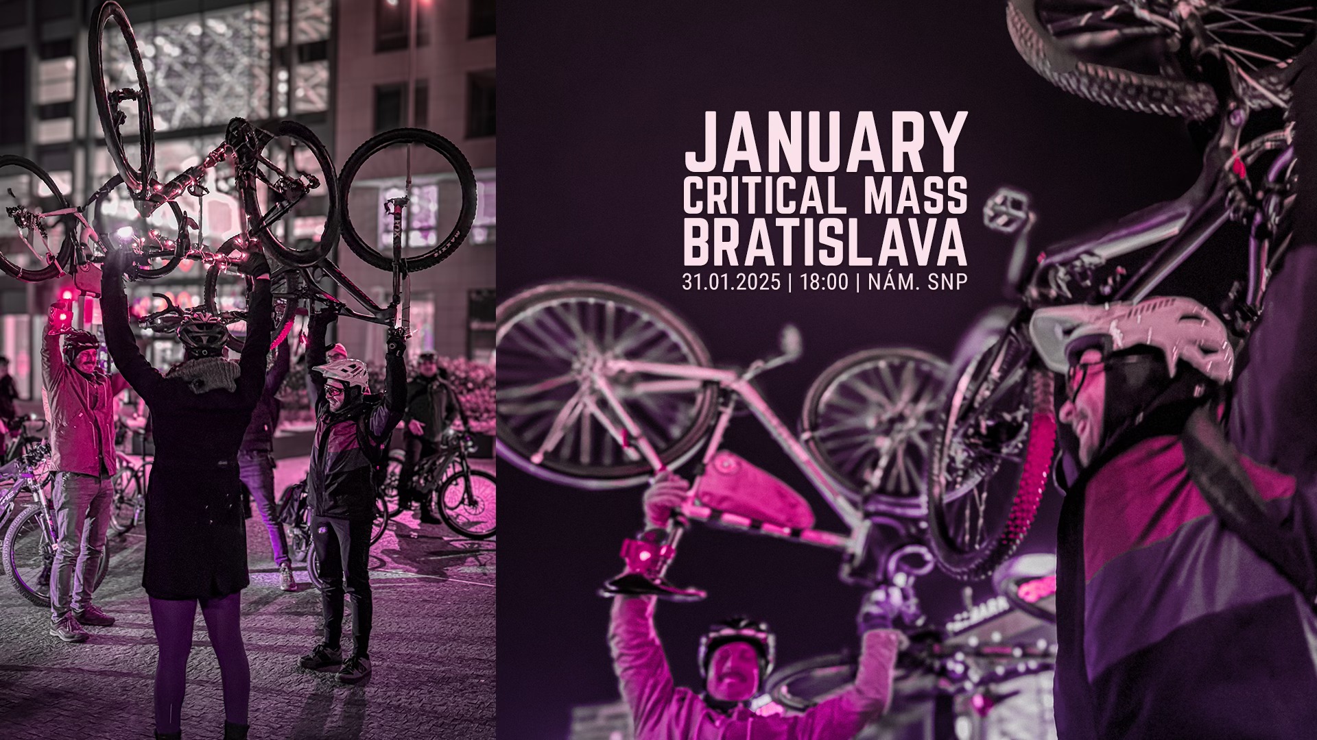 Cyklojazda Critical Mass Januárová