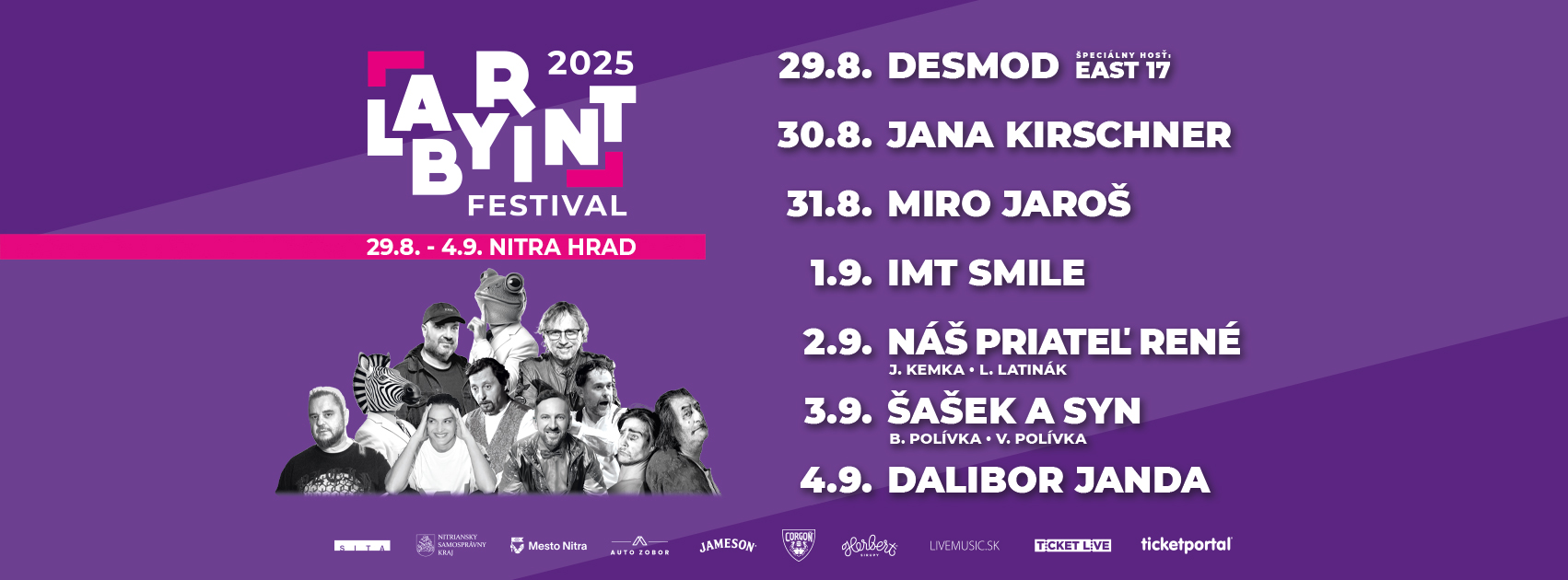 Labyrint Fest 2025 - Nitra - súhrnné info o festivale