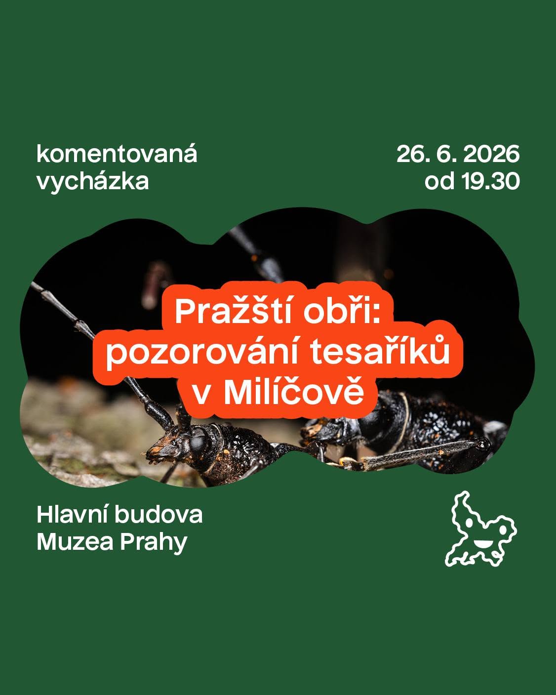 Pražští obři: pozorování tesaříků v Milíčově