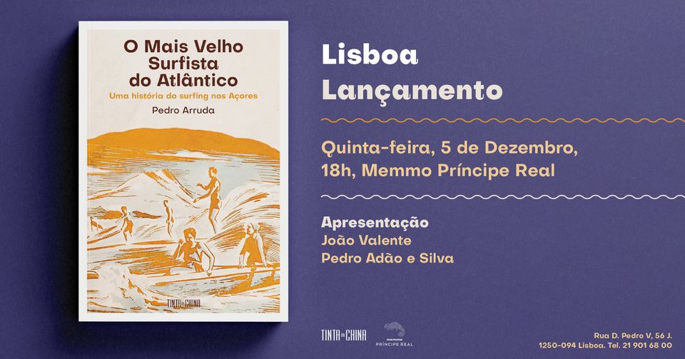 Lançamento de «O Mais Velho Surfista do Atlântico», em Lisboa