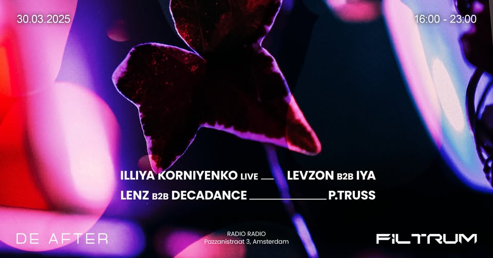 De After X Filtrum | March 30 | RadioRadio Amsterdam