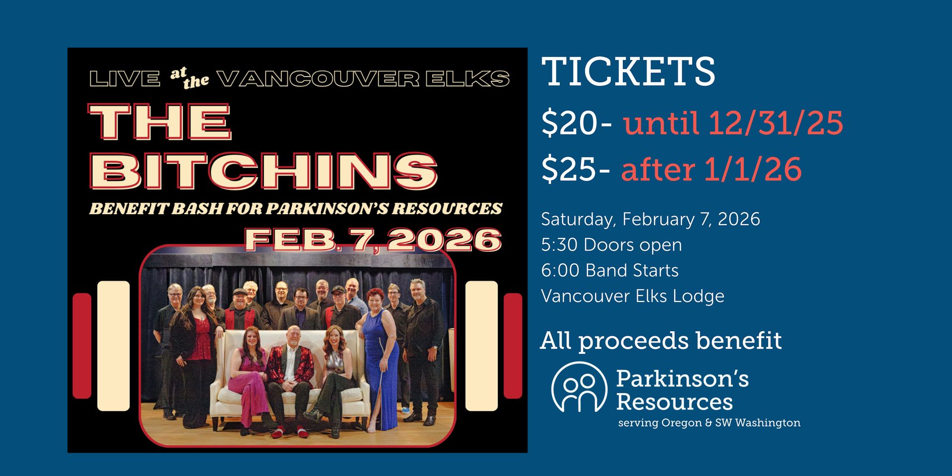 Vancouver: Benefit Bash for PRO with The Bitchins (In-Person)