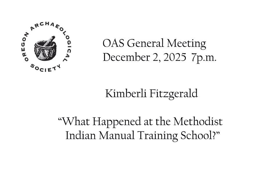 OAS Annual Meeting December 2, 2025 7p.m.
