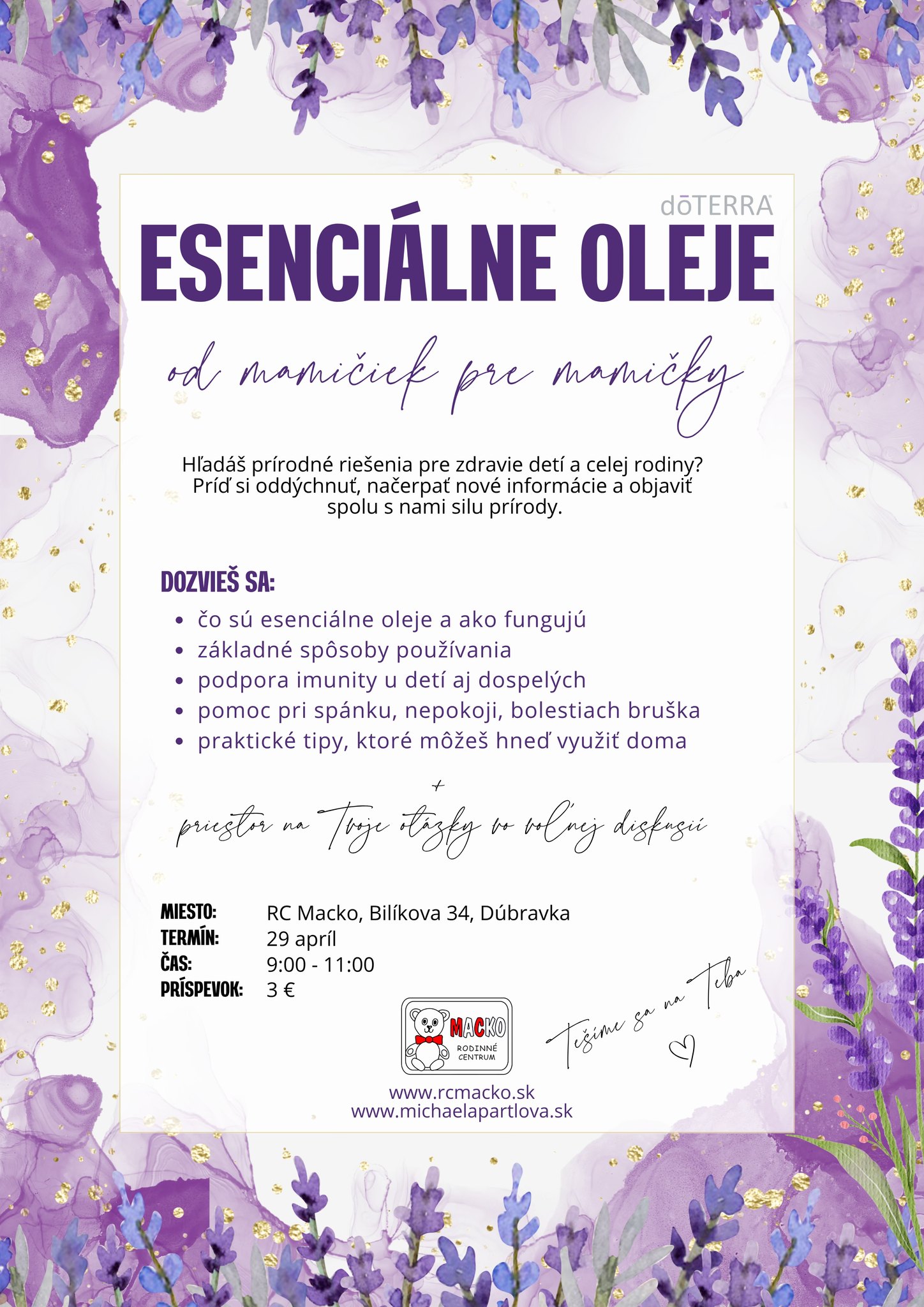 ESENCIÁLNE OLEJE od mamičiek pre mamičky