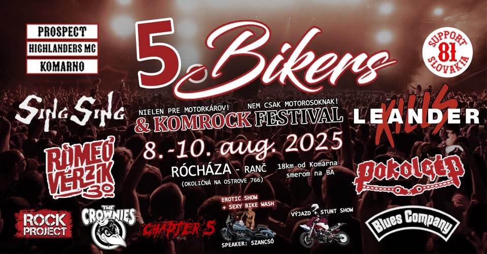 5. Bikers & KomRock Festival 2025 / Rócháza