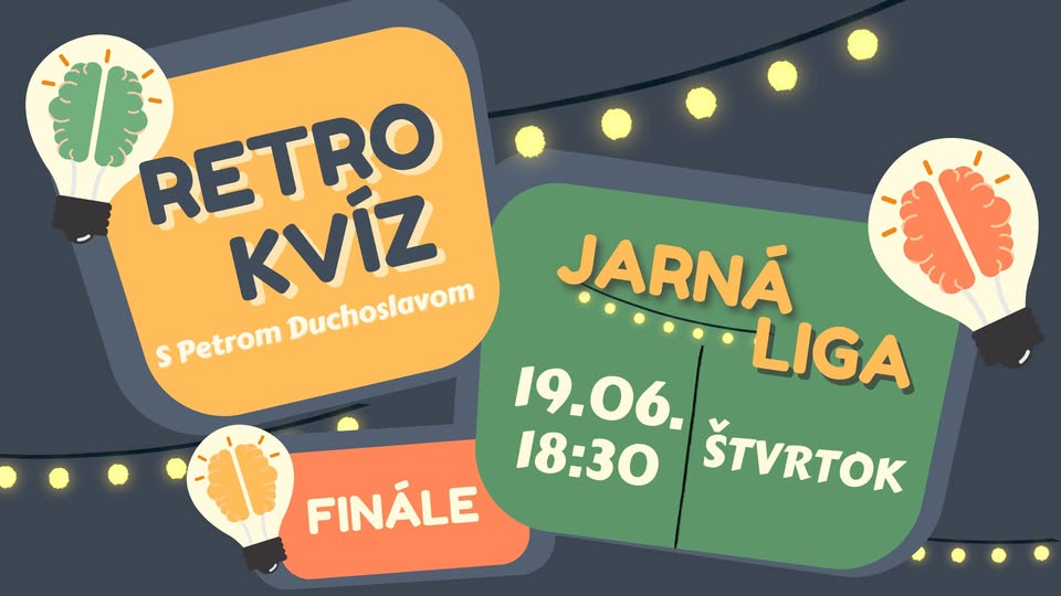 Zábavný vedomostný kvíz v Retro café & pub!