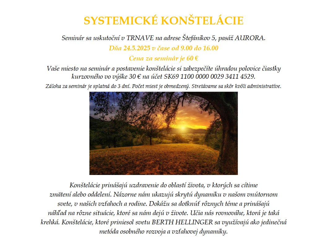 Systemické konštelácie