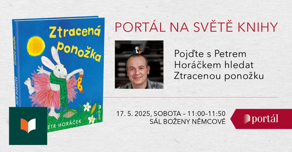 Portál na Světě knihy Praha ’25 - Pojďte s Petrem Horáčkem hledat Ztracenou ponožku