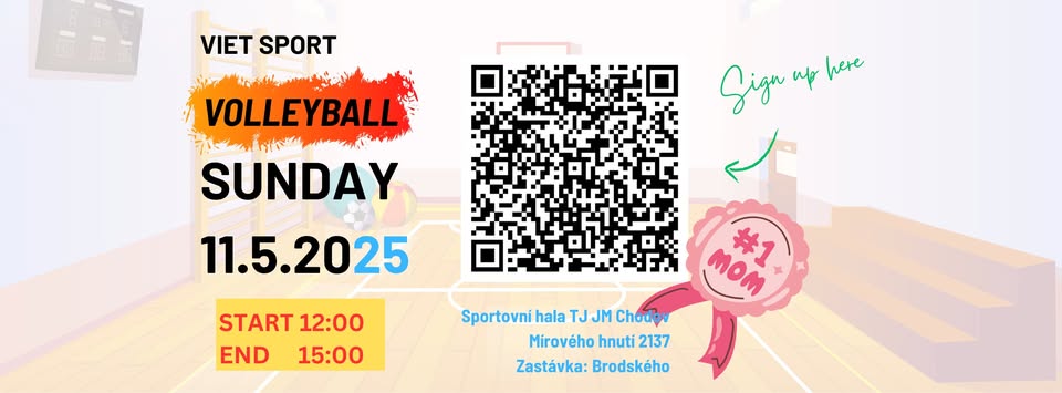 Viet Sport VOLLEYBALL 11.5.2025, 12:00 - 15:00 - Mother's day!
