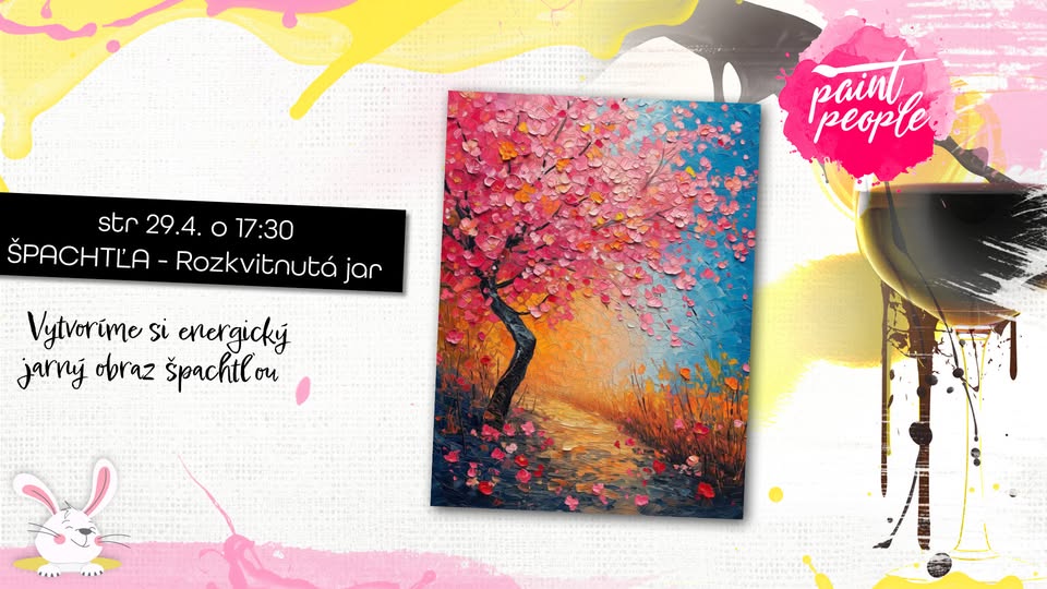 ŠPACHTĽA – Rozkvitnutá jar - Maľuj s PaintPeople