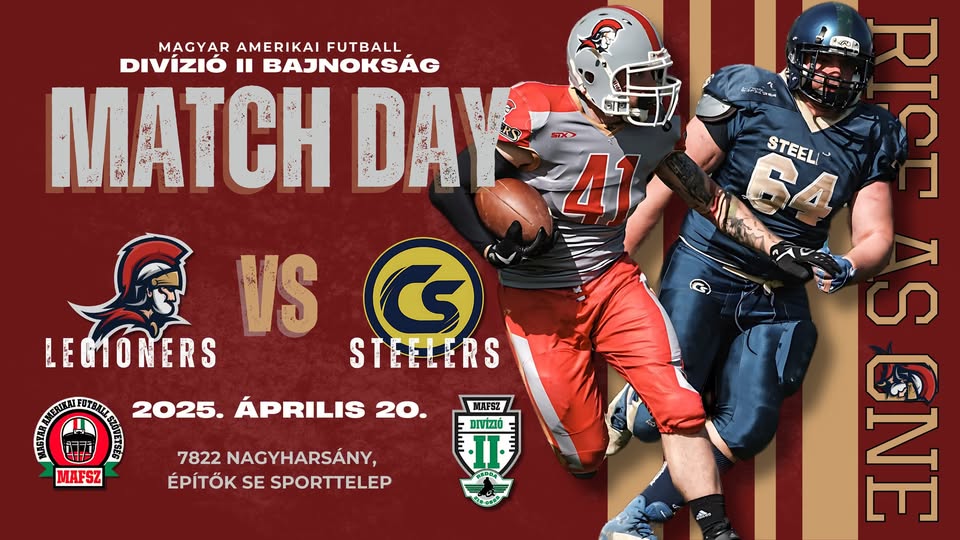 Pécs Legioners - Kassa Steelers (Divízió II mérkőzés)