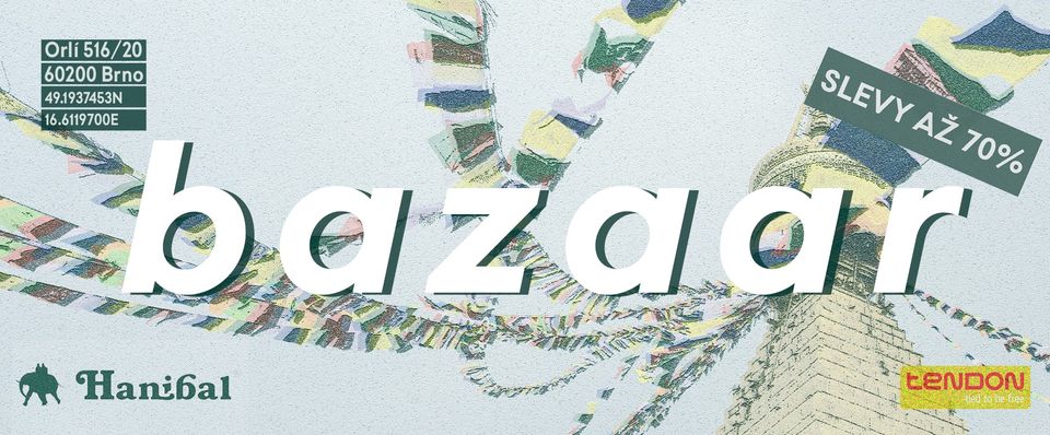 Hanibal BAZAAR v Brně - slevy až 70 %