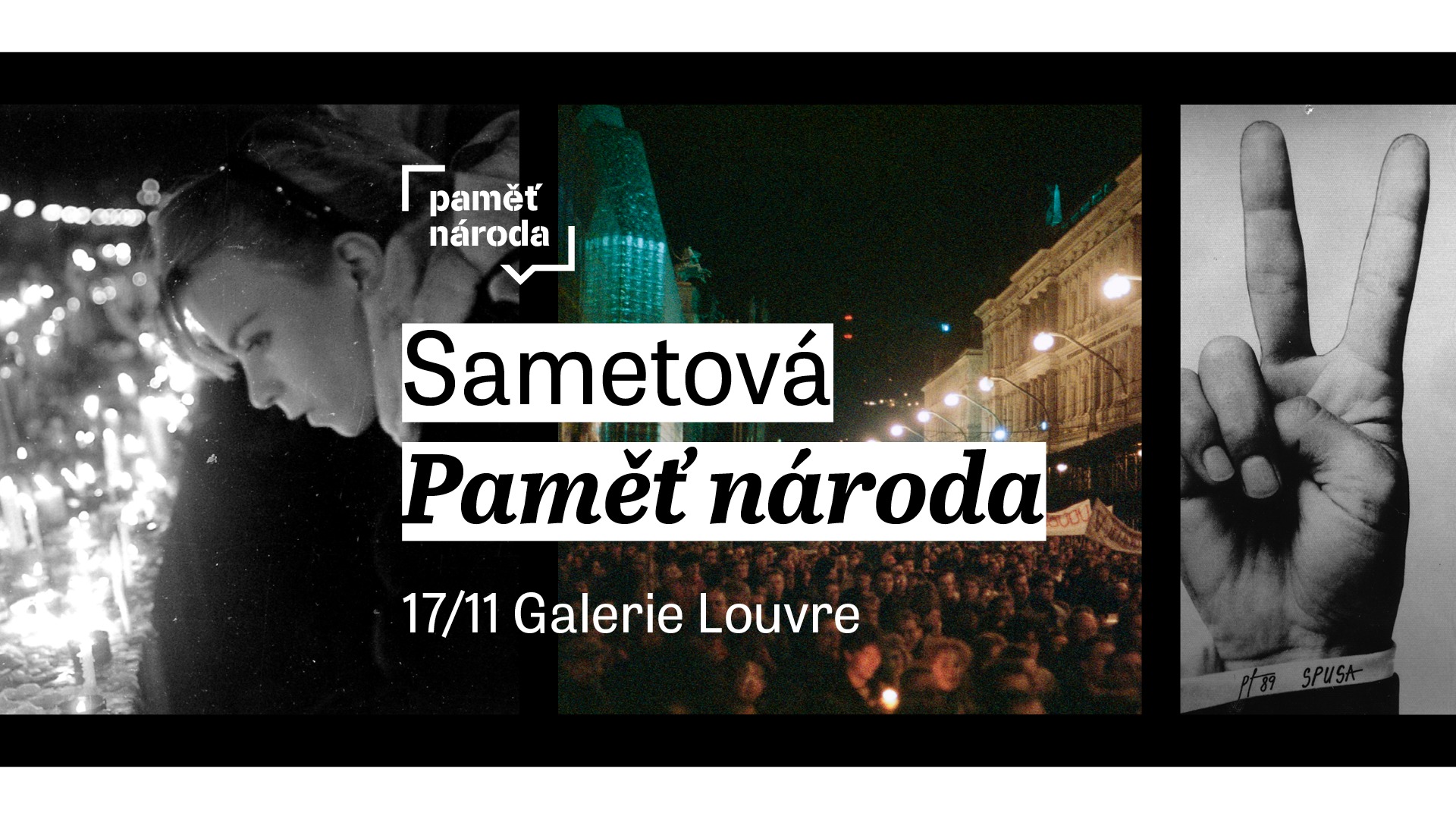 Sametová Paměť národa na Korzo Národní