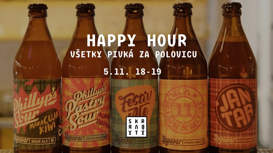 Ochutnávka pív v Skrytom bare + HAPPY HOUR